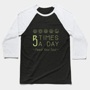 Feed Your Soul - Moss Green Baseball T-Shirt